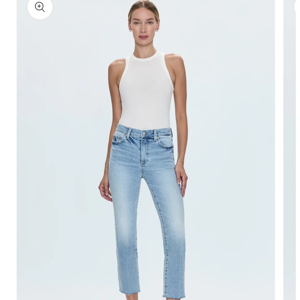 Pistola Blue Ankle Cropped Jeans